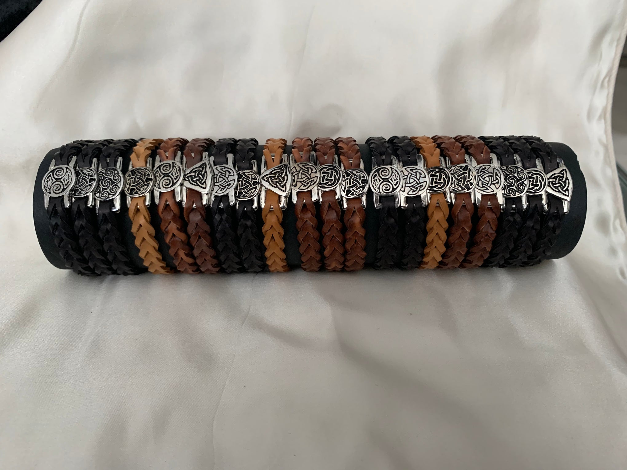 Leather Bracelets (Celtic Charms)
