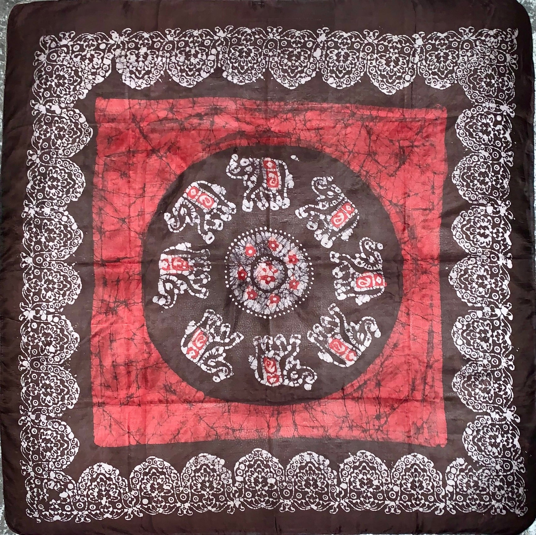 Batik Print Silk Shawls (Large)