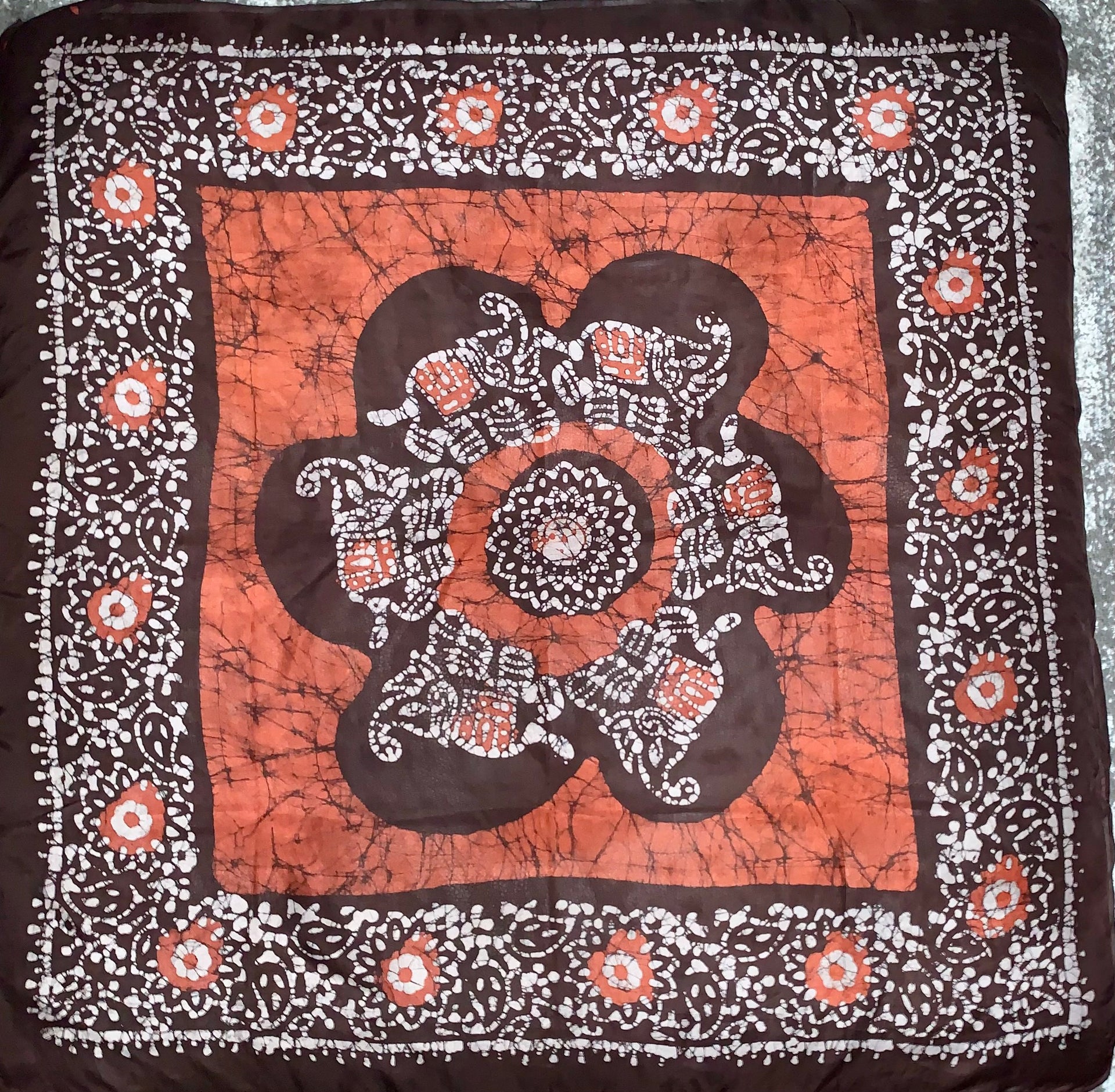 Batik Print Silk Shawls (Large)