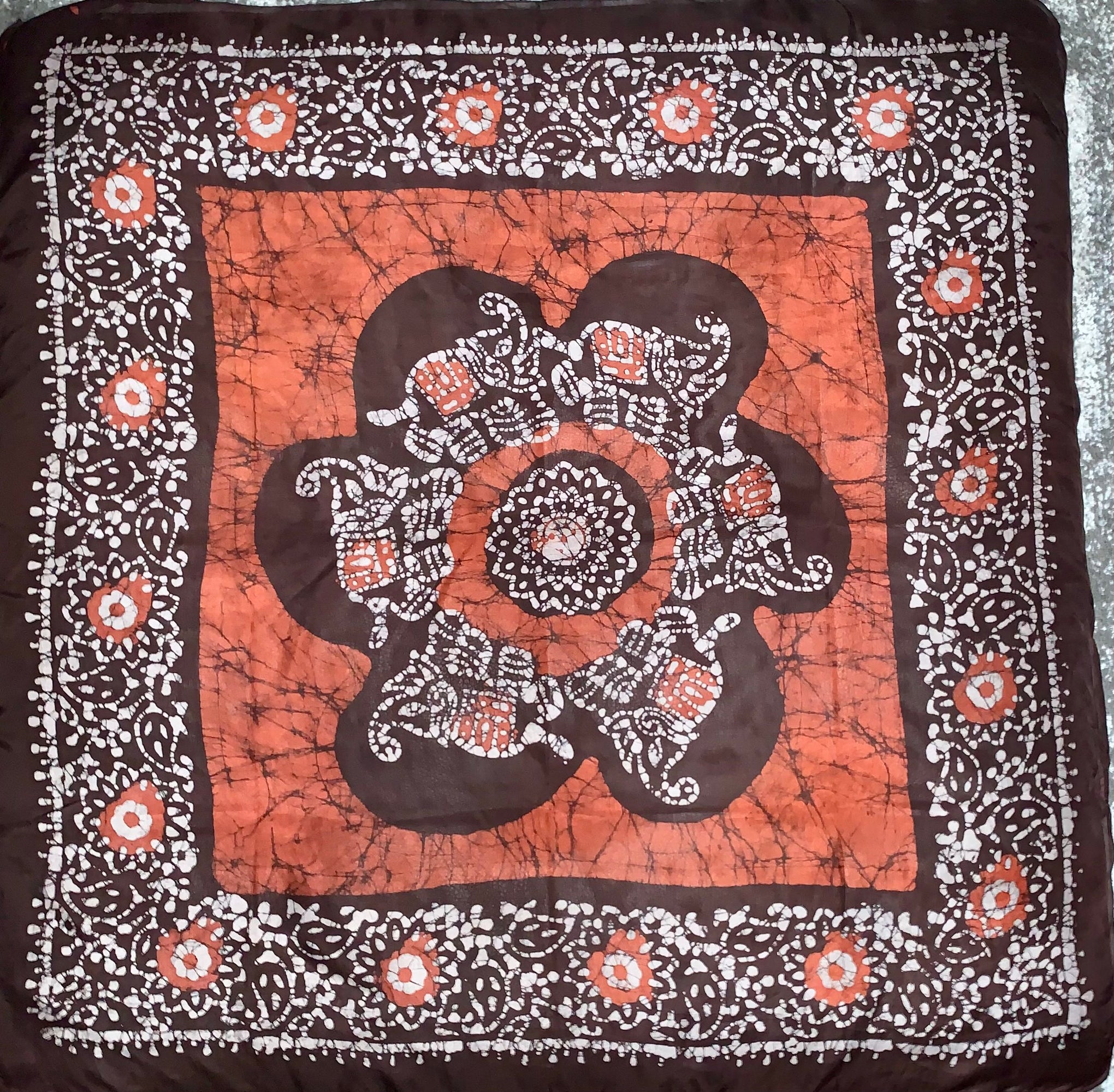 Batik Print Silk Shawls (Large)