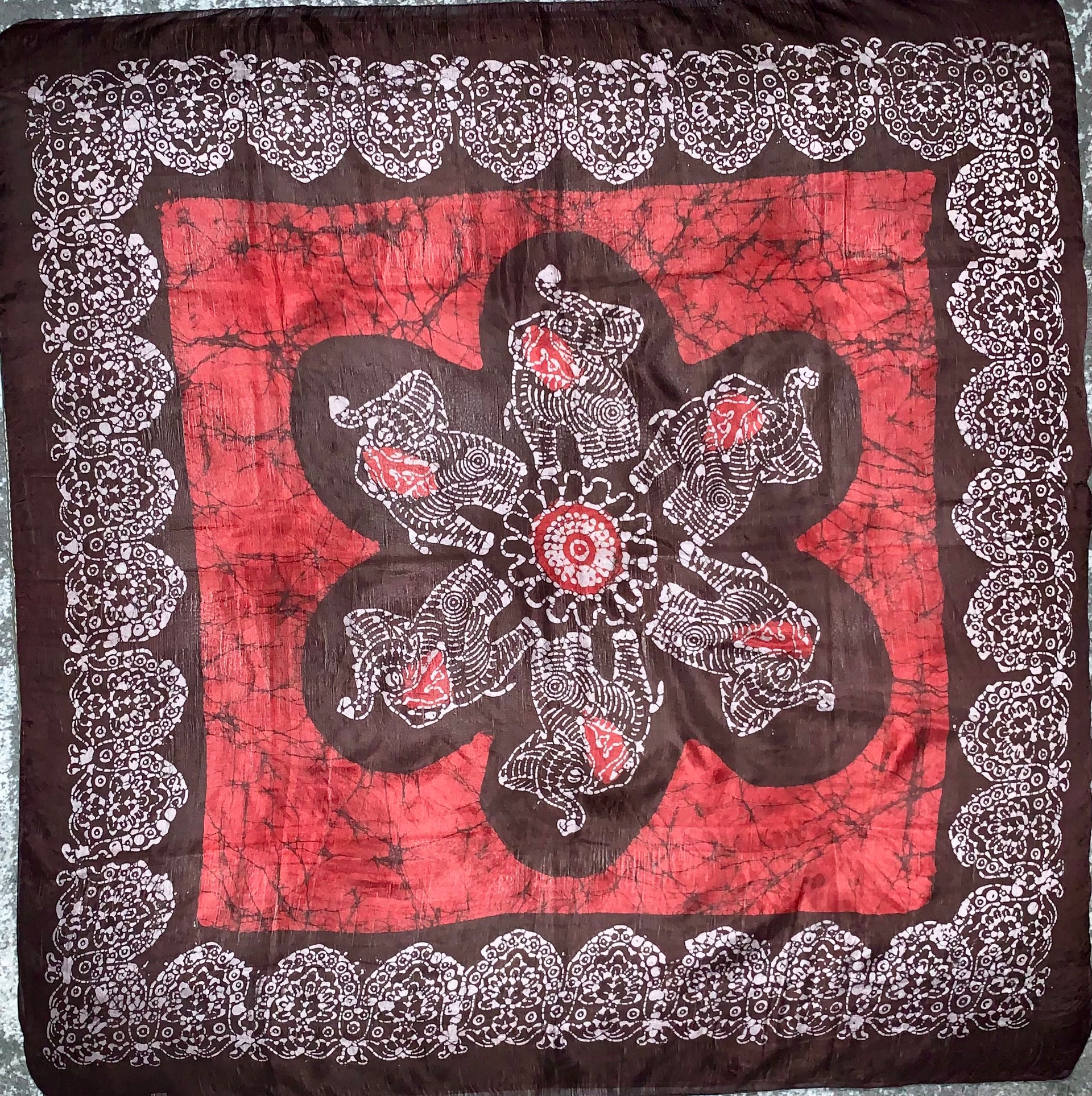 Batik Print Silk Shawls (Large)