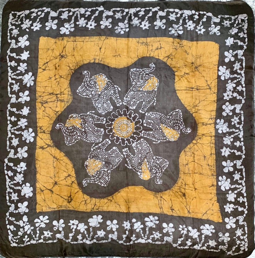 Batik Print Silk Shawls (Large)