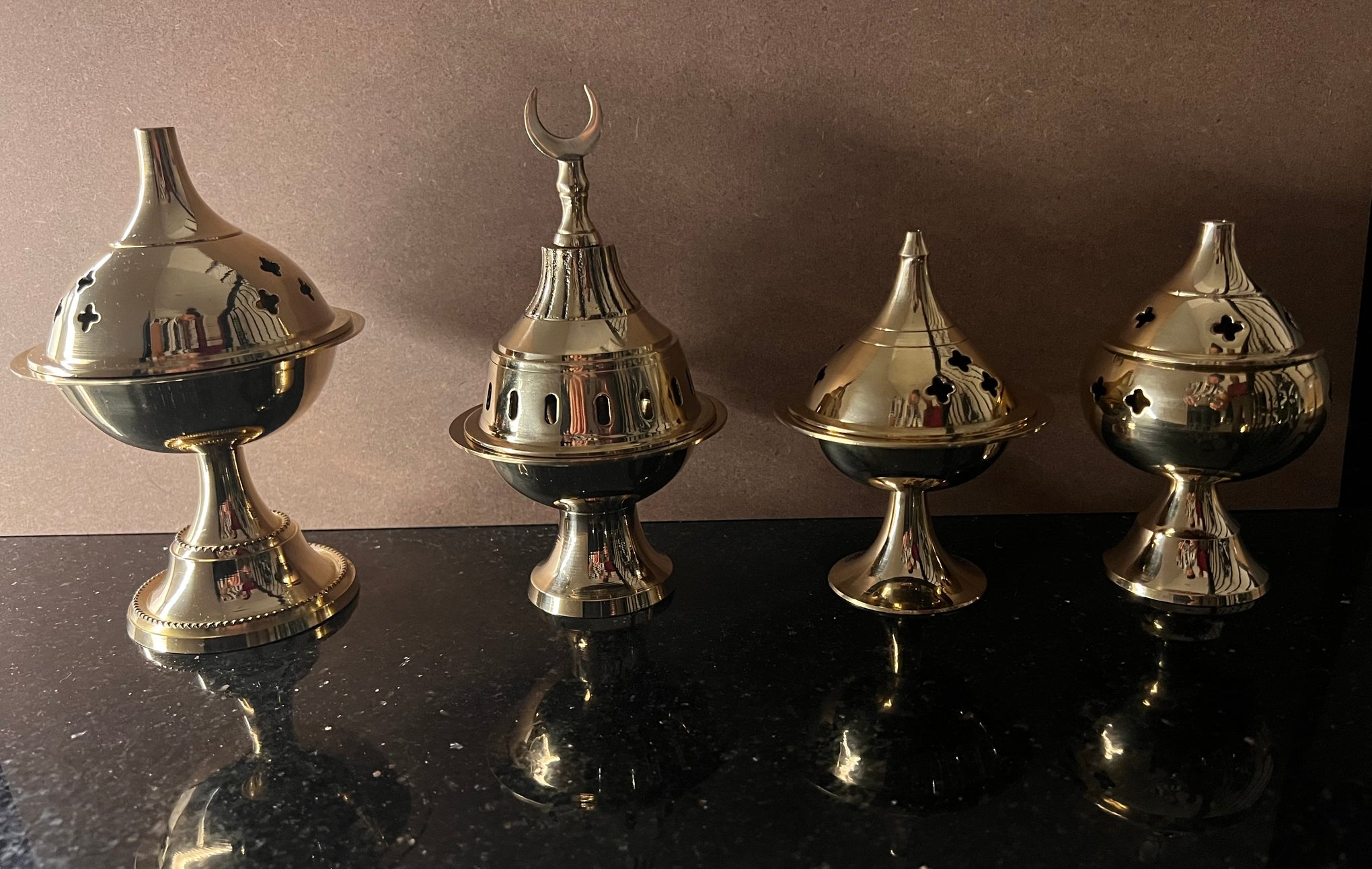 Brass Cone & Incense Holders (Without Chain)