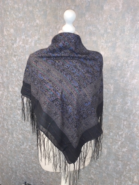 Dollar Lurex Fringed Shawls