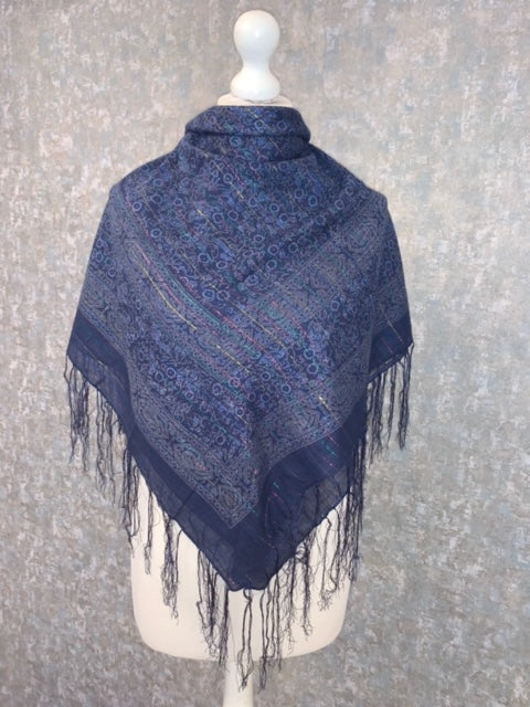 Dollar Lurex Fringed Shawls