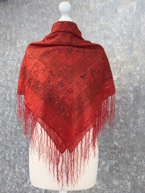 Dollar Lurex Fringed Shawls