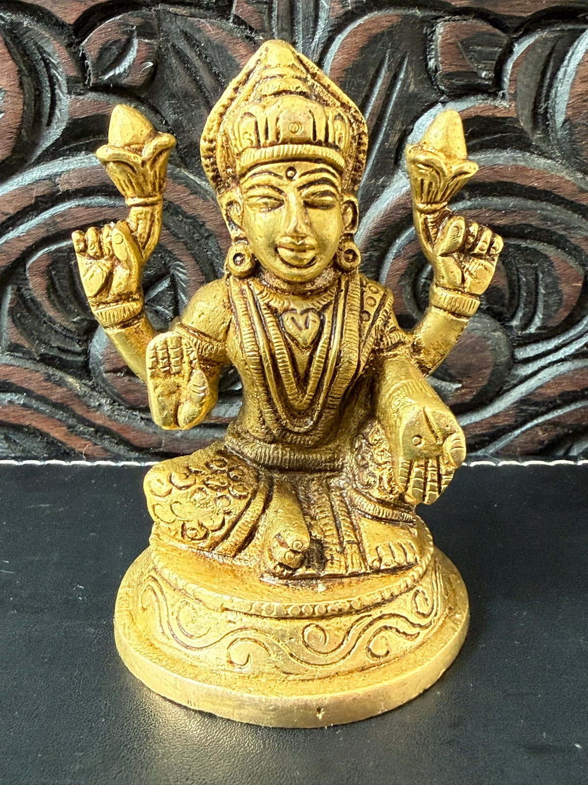 Brass Statues - Laxmi, Ganesha & Saraswati