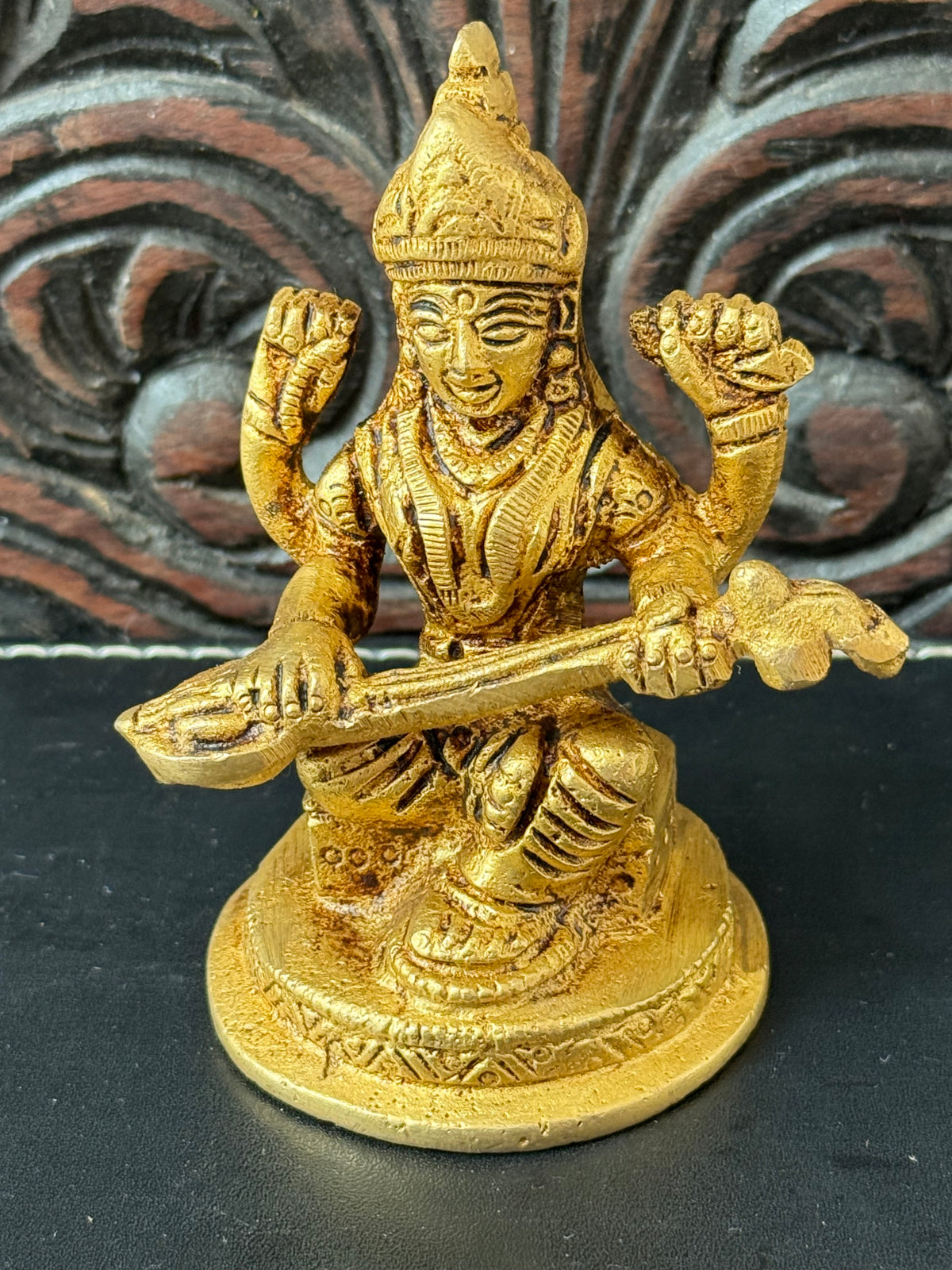Brass Statues - Laxmi, Ganesha & Saraswati