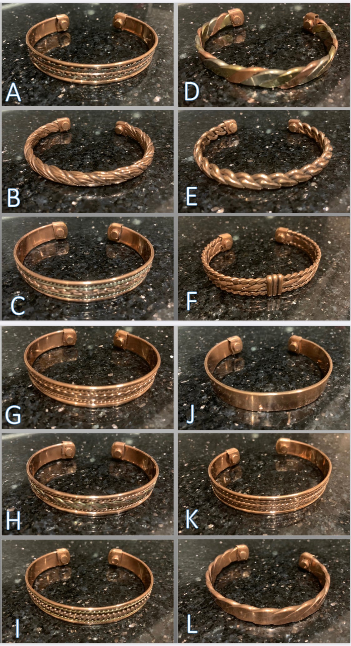 Magnetic Copper Bangles